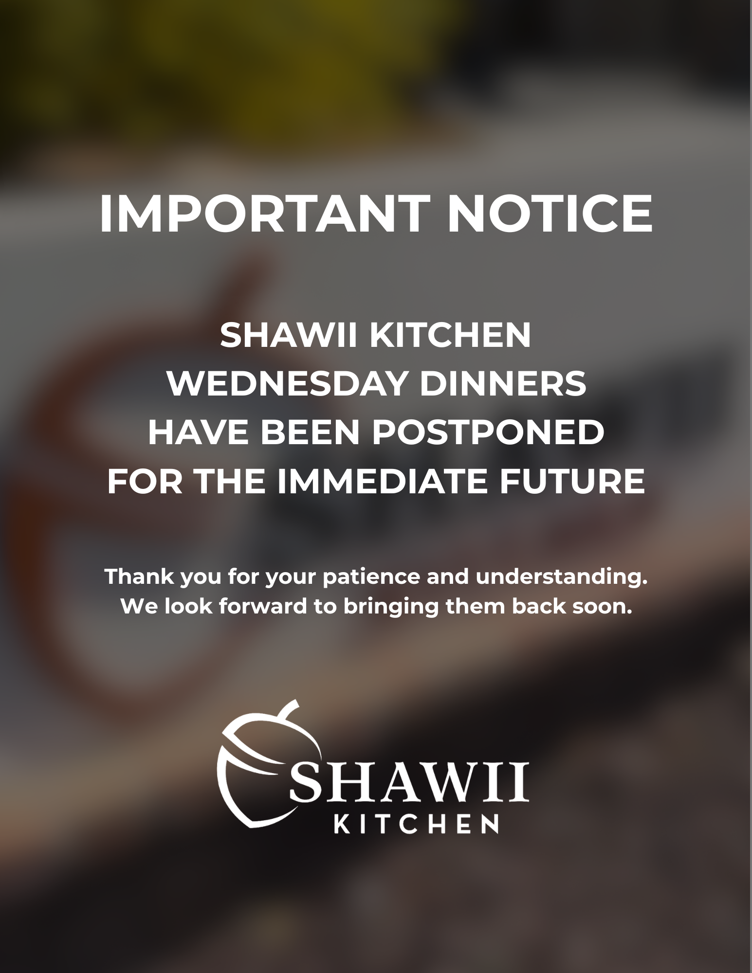Shawii Kitchen Dinners