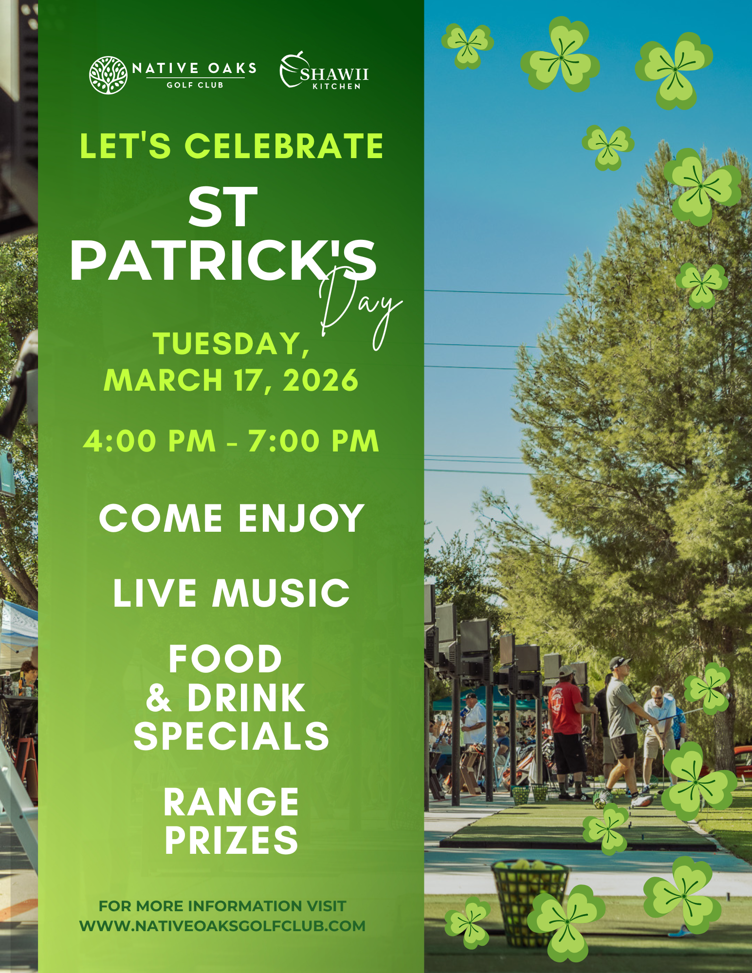 St. Patrick's Day flyer
