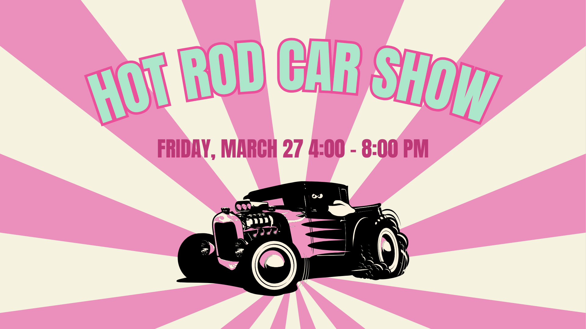 Hot Rod Flyer with car and date
